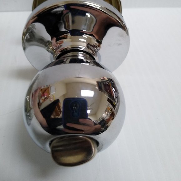 Kwikset Polo Round Privacy Door Knob Chrome - Picture 4 of 13